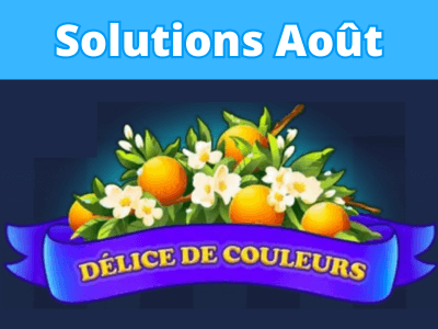Énigme journalière Août 2025 Délice de Couleurs