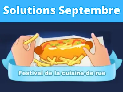 Énigme journalière Septembre 2025 Festival de la cuisine de rue