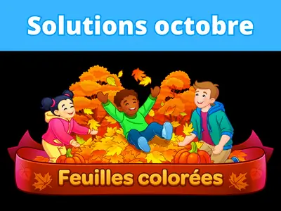 Énigme journalière octobre 2026 Feuilles colorées